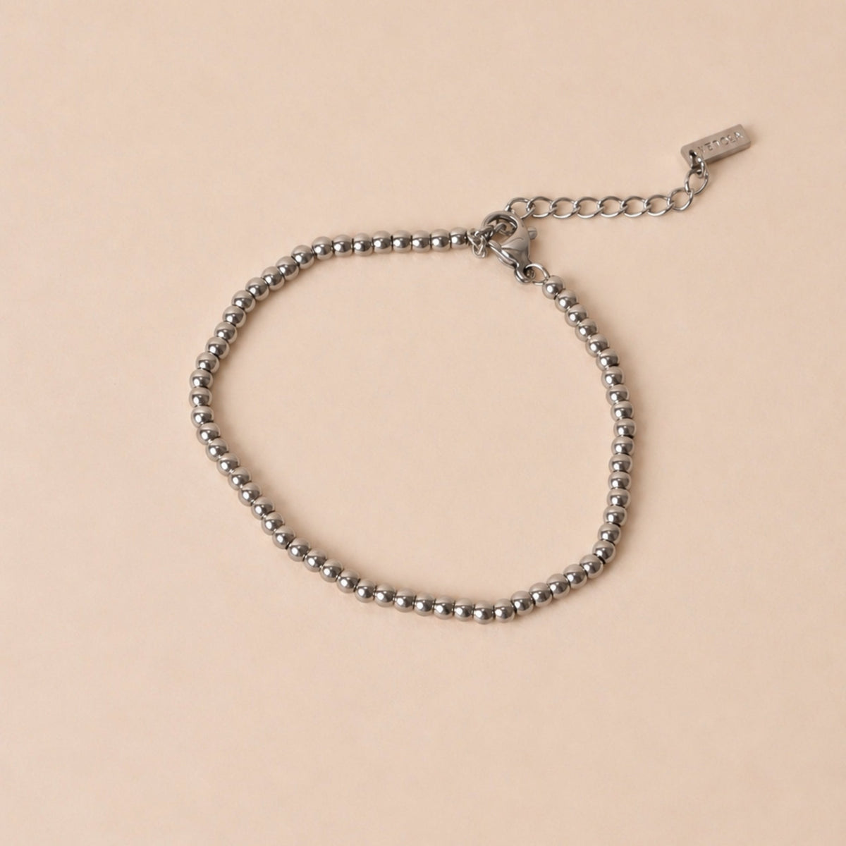 Bruce & Co Metal Bead Bracelet, 3 mm × 16 cm