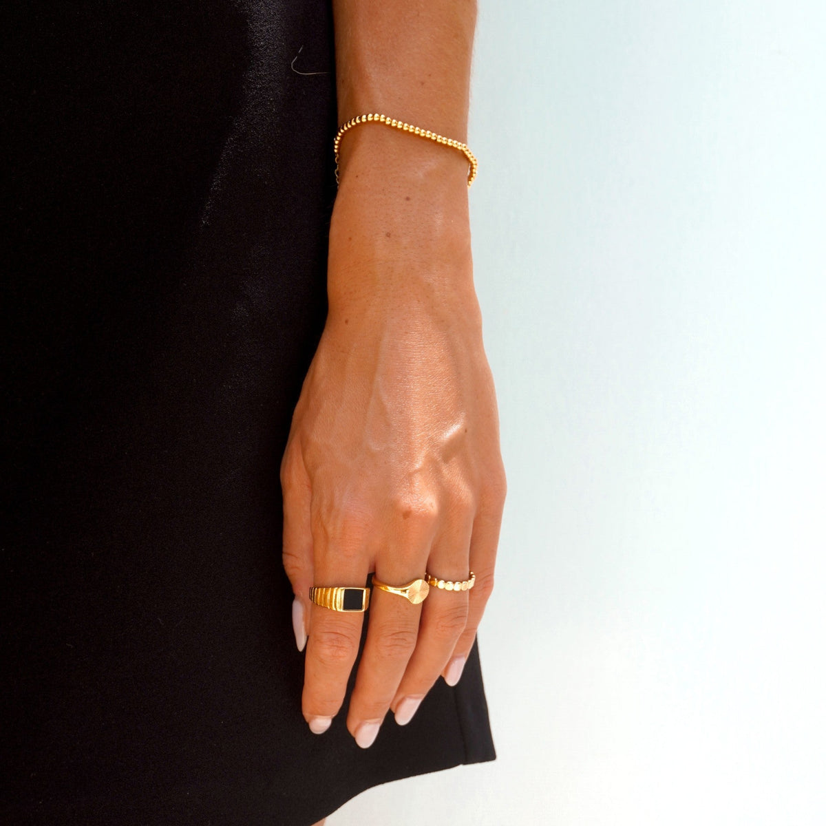 Bruce & Co Metal Bead Bracelet, 3 mm × 16 cm