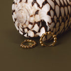 Bruce & Co Beaded Edge Hoop Earrings, 9 mm
