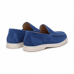 Bellaro Ultramarine loafers — rear three-quarter on white