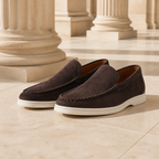 Bellaro warm grey loafers in colonnade