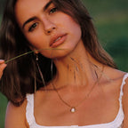 Bruce & Co Aura – Opal Bezel Paperclip Necklace