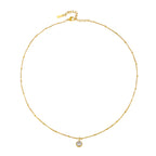 Bruce & Co Round CZ Birthstone Necklace, 9 mm