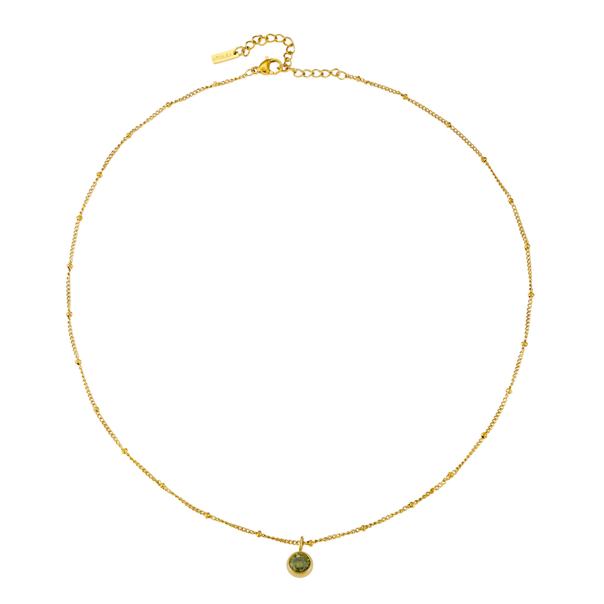Bruce & Co Round CZ Birthstone Necklace, 9 mm