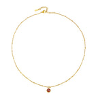 Bruce & Co Round CZ Birthstone Necklace, 9 mm