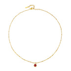 Bruce & Co Round CZ Birthstone Necklace, 9 mm