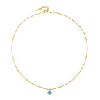 Bruce & Co Round CZ Birthstone Necklace, 9 mm