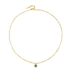 Bruce & Co Round CZ Birthstone Necklace, 9 mm