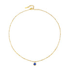 Bruce & Co Round CZ Birthstone Necklace, 9 mm