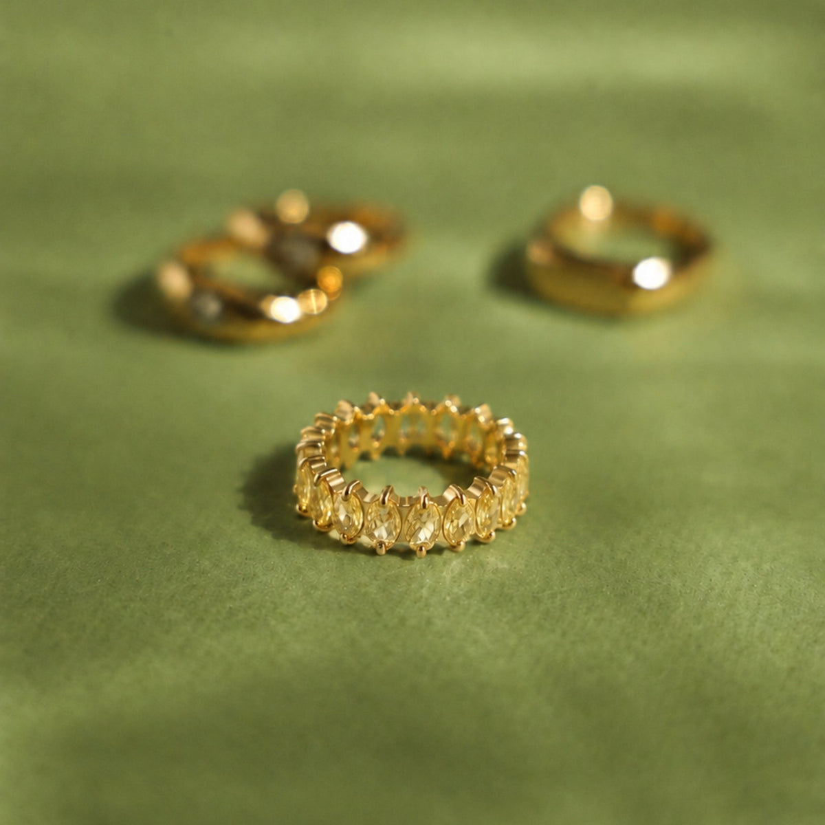 Bruce & Co Birthstone-Color Cubic Zirconia Eternity Ring, 6.6 mm