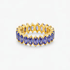 Bruce & Co Birthstone-Color Cubic Zirconia Eternity Ring, 6.6 mm