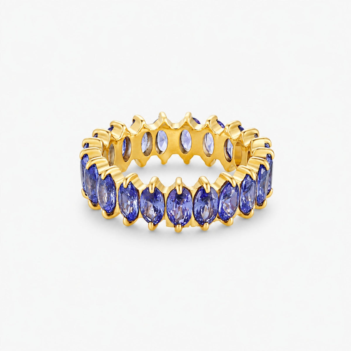 Bruce & Co Birthstone-Color Cubic Zirconia Eternity Ring, 6.6 mm