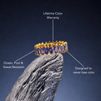 Bruce & Co Birthstone-Color Cubic Zirconia Eternity Ring, 6.6 mm