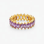 Bruce & Co Birthstone-Color Cubic Zirconia Eternity Ring, 6.6 mm