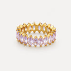Bruce & Co Birthstone-Color Cubic Zirconia Eternity Ring, 6.6 mm