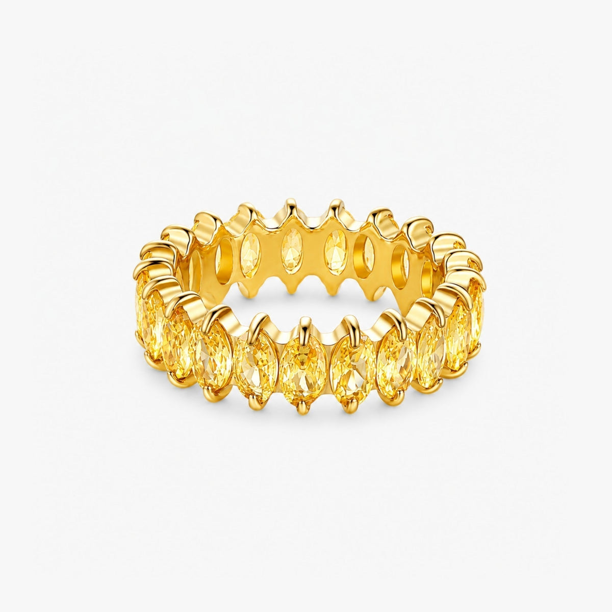 Bruce & Co Birthstone-Color Cubic Zirconia Eternity Ring, 6.6 mm