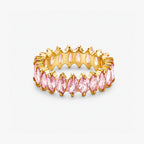 Bruce & Co Birthstone-Color Cubic Zirconia Eternity Ring, 6.6 mm