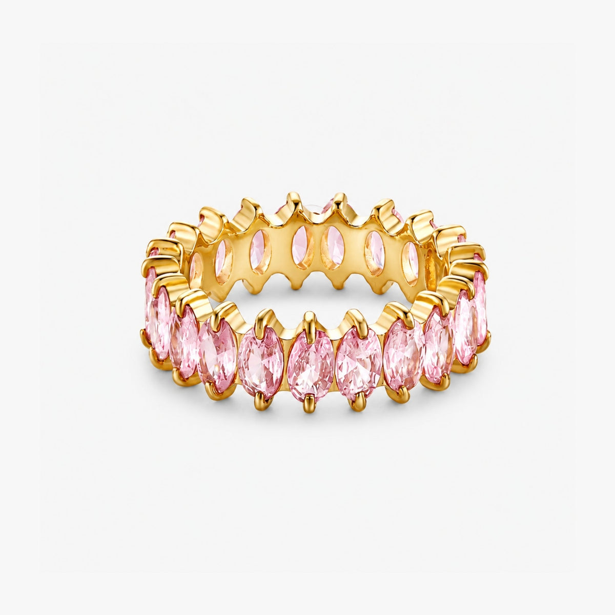 Bruce & Co Birthstone-Color Cubic Zirconia Eternity Ring, 6.6 mm