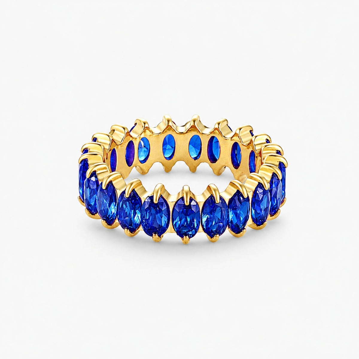 Bruce & Co Birthstone-Color Cubic Zirconia Eternity Ring, 6.6 mm