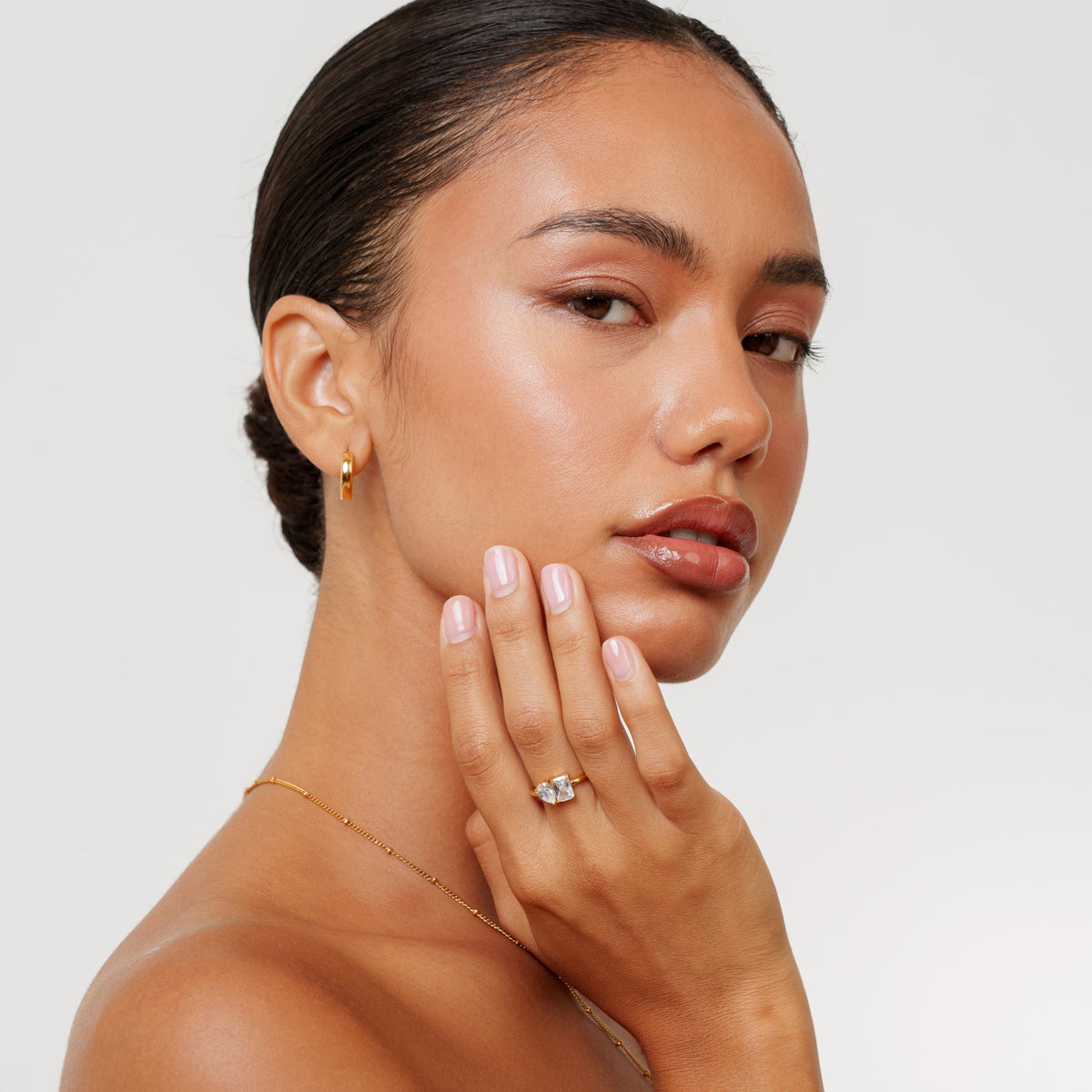 Bruce & Co Bold Huggie Hoop Earrings, 16 mm, Steel