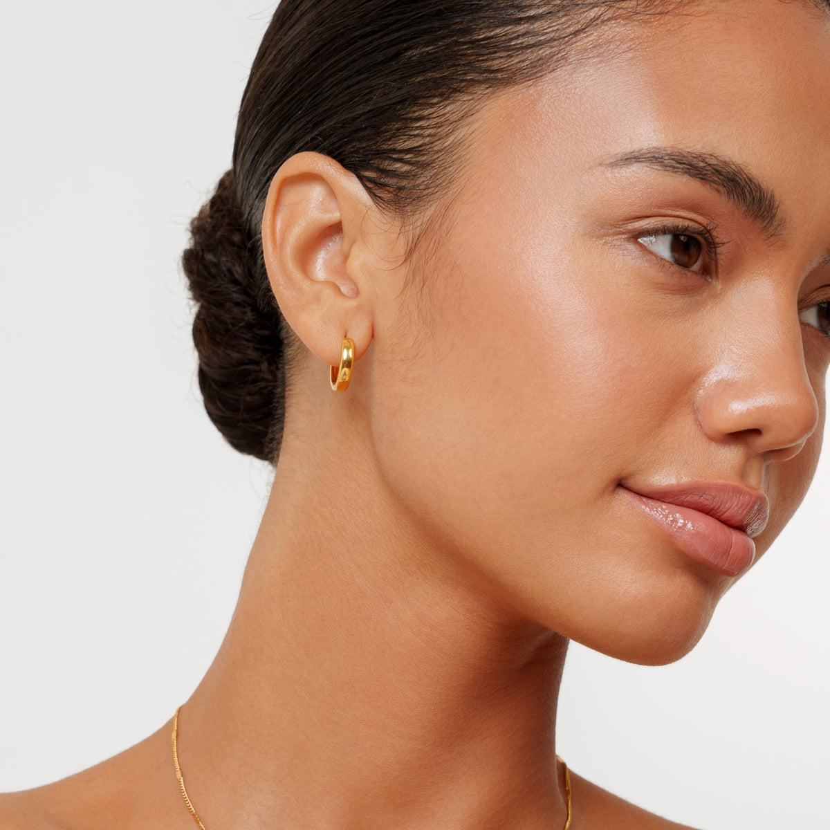 Bruce & Co Bold Huggie Hoop Earrings, 16 mm, Steel