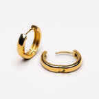Bruce & Co Bold Huggie Hoop Earrings, 16 mm, Steel