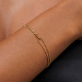 Bruce & Co Double Trouble – Split Chain Bracelet, 16 cm