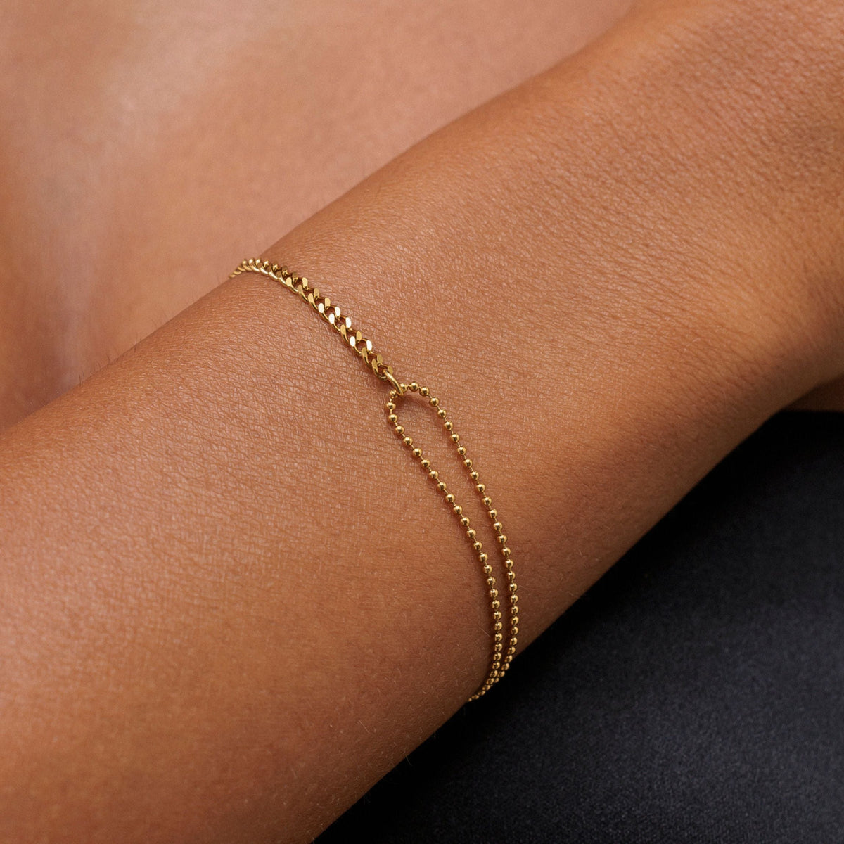 Bruce & Co Double Trouble – Split Chain Bracelet, 16 cm