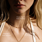 Bruce & Co Brisa – Oval Bead Station Choker, 37 cm
