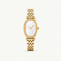 oval mother of pearl quartz watch aurea