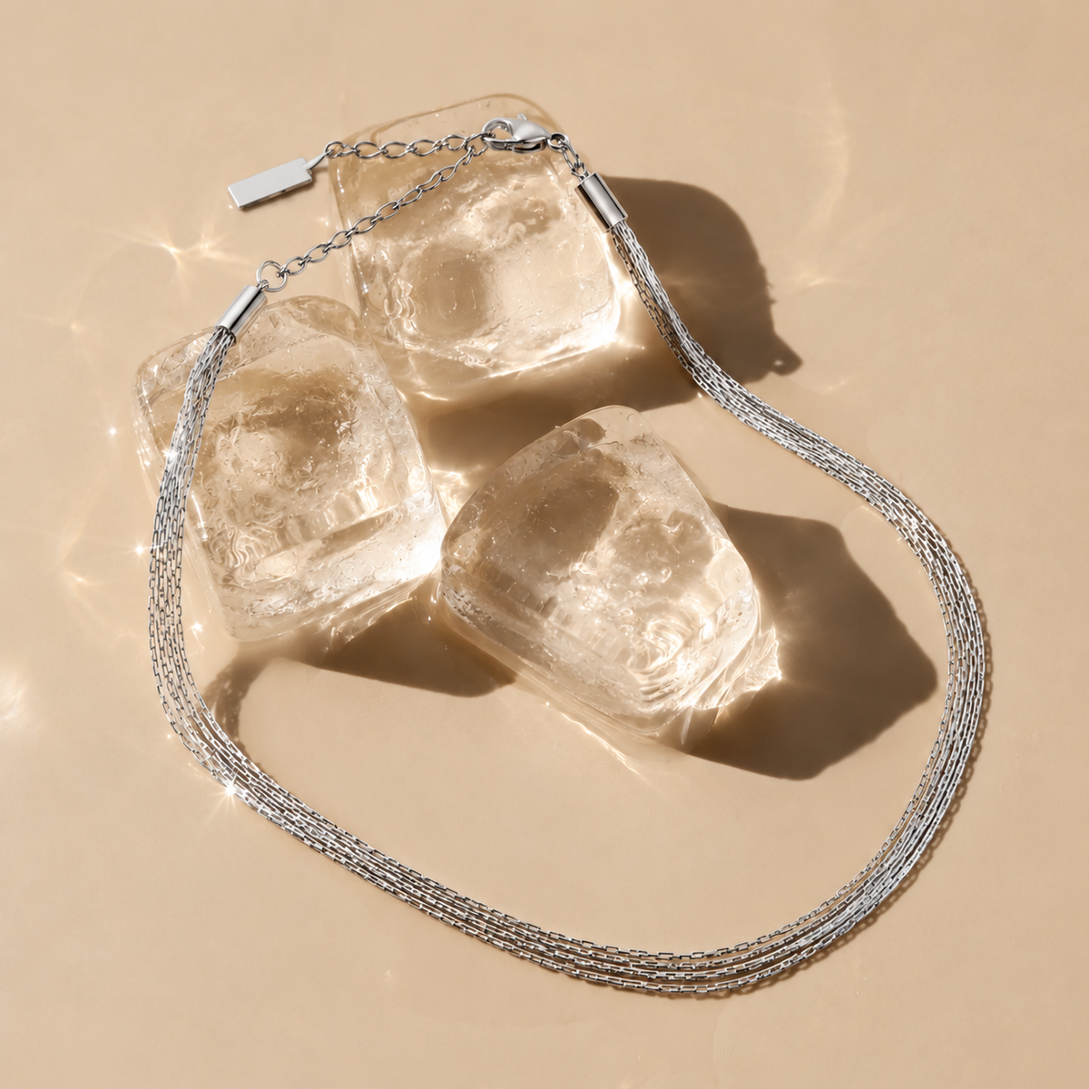 four layer chain choker 36 cm riviera