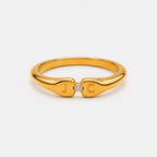 two initial heart ring