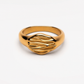 Unbranded sculpted wave ring