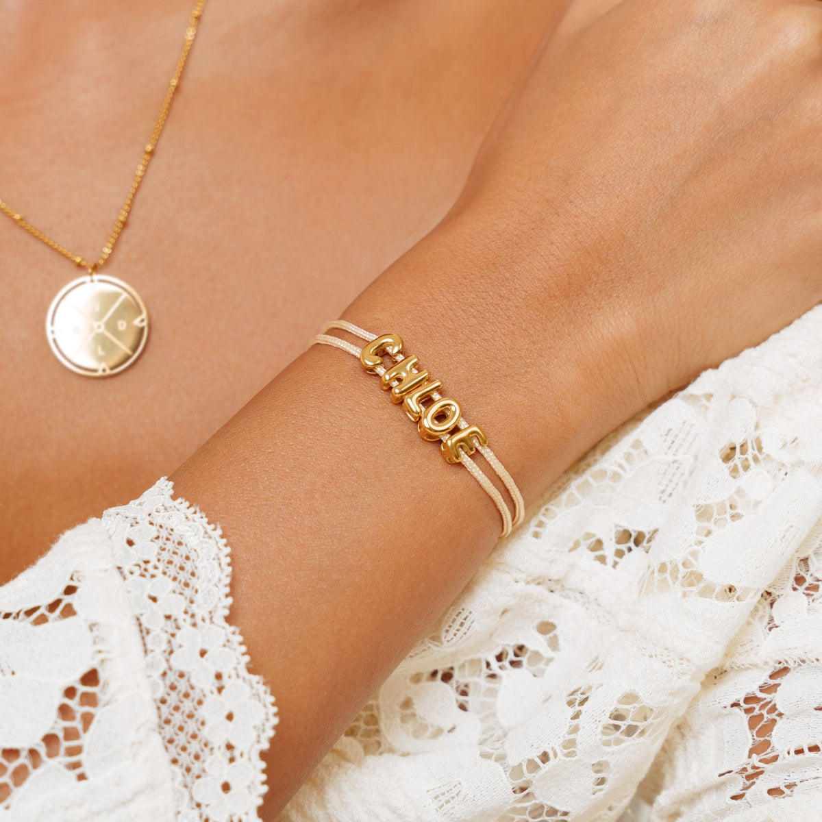 Bruce & Co Bubble Name Bracelet