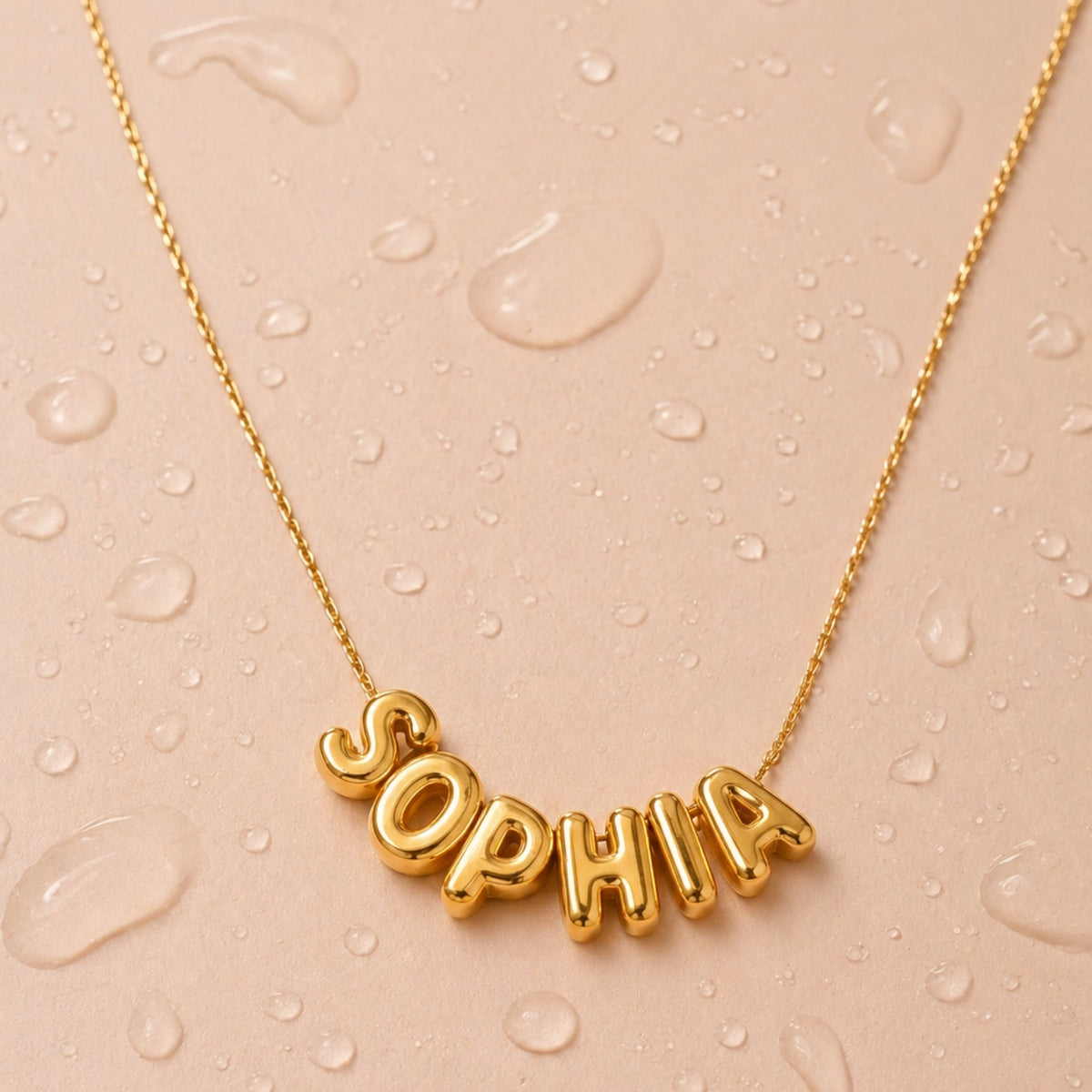 Bruce & Co Bubble Name Necklace