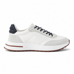 Caldris white panelled sneaker side profile