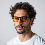 Polarized UV400 Round Browline Sunglasses – CAPRI