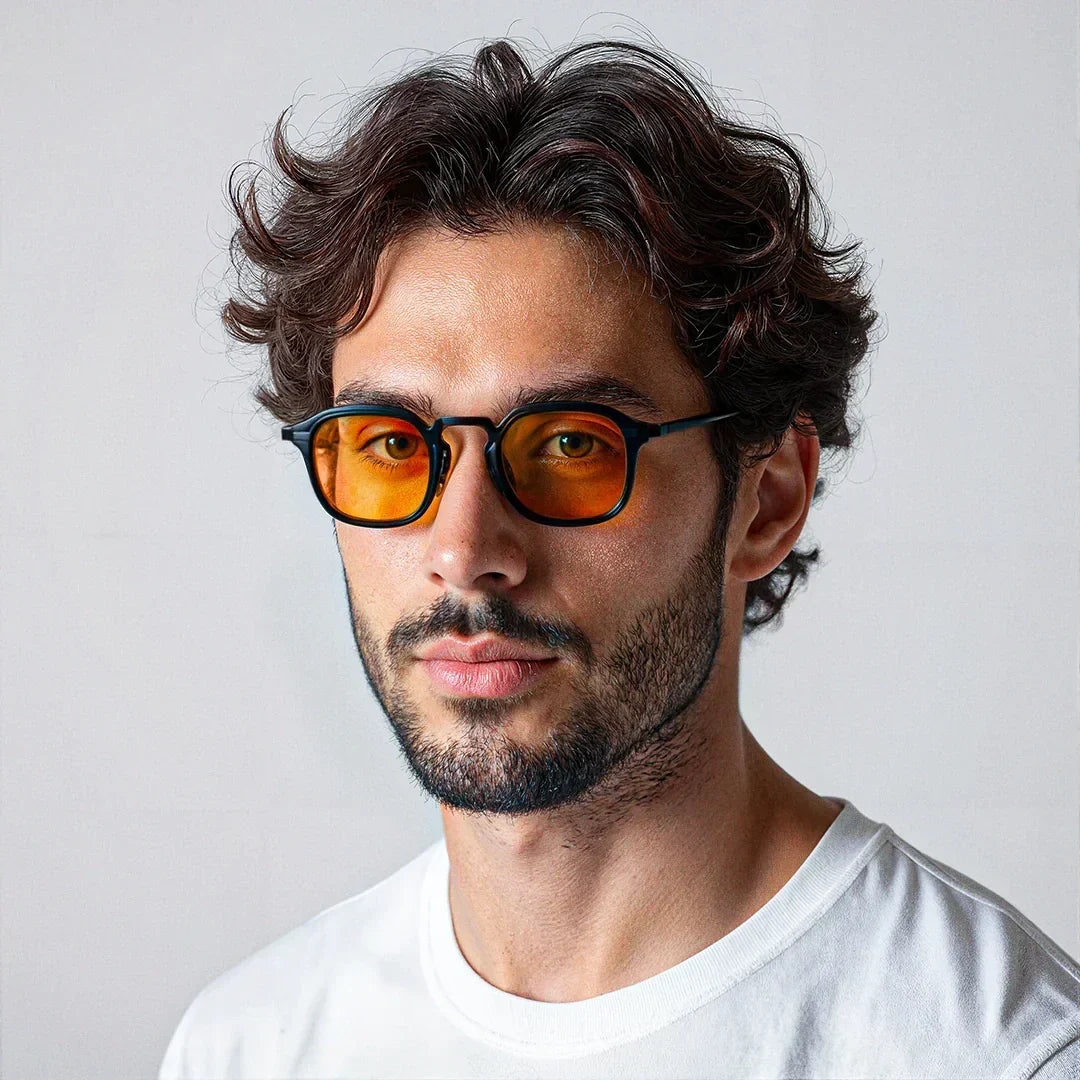 Polarized UV400 Round Browline Sunglasses – CAPRI