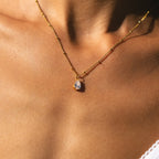 Bruce & Co Astra – White Teardrop Pendant Necklace