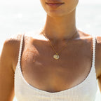 Bruce & Co Sun and Crescent Moon Necklace, Steel