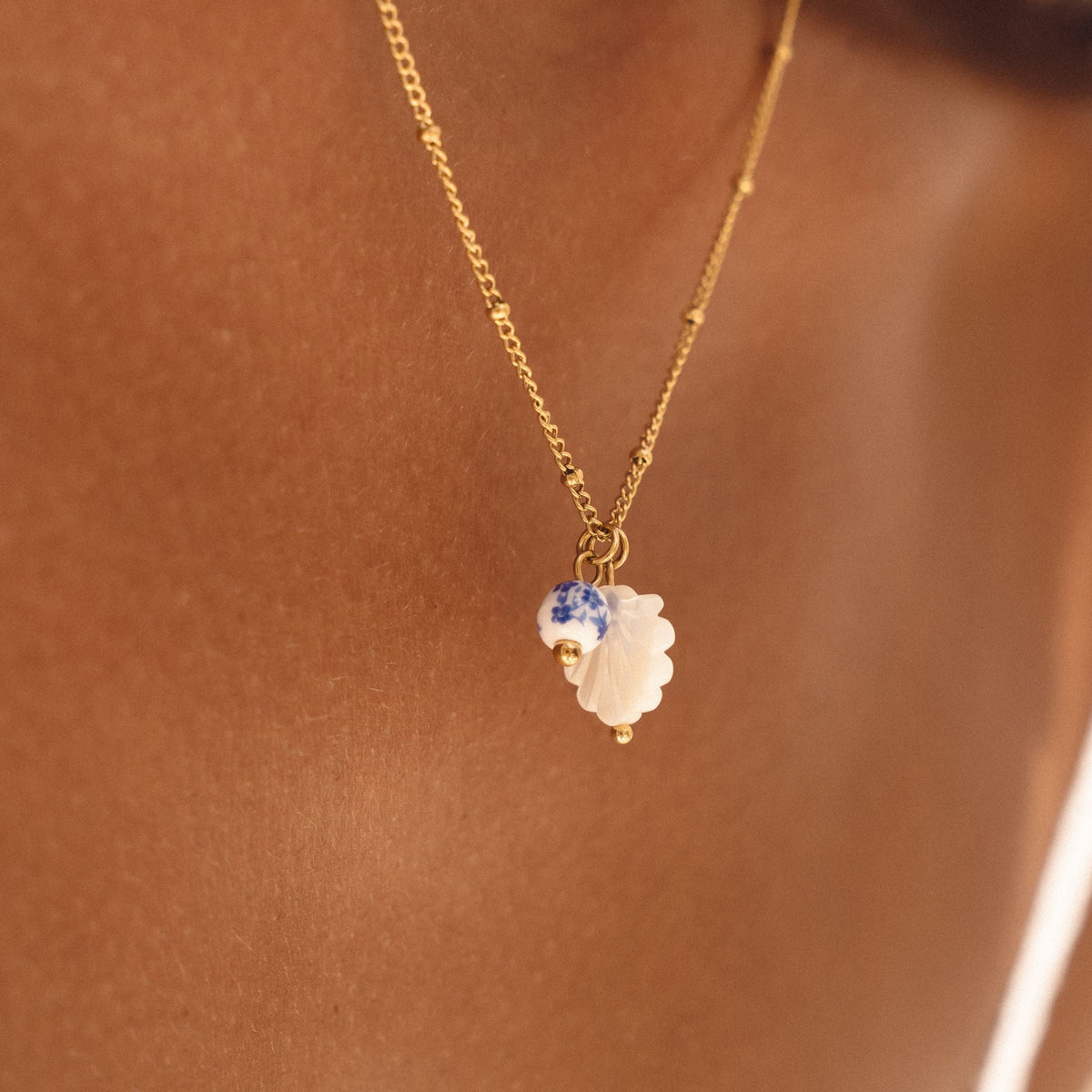 Bruce & Co Santorini – Mother-of-Pearl Shell Necklace