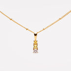 Bruce & Co Citrus – Zircon Drop Pendant Necklace, 11 mm
