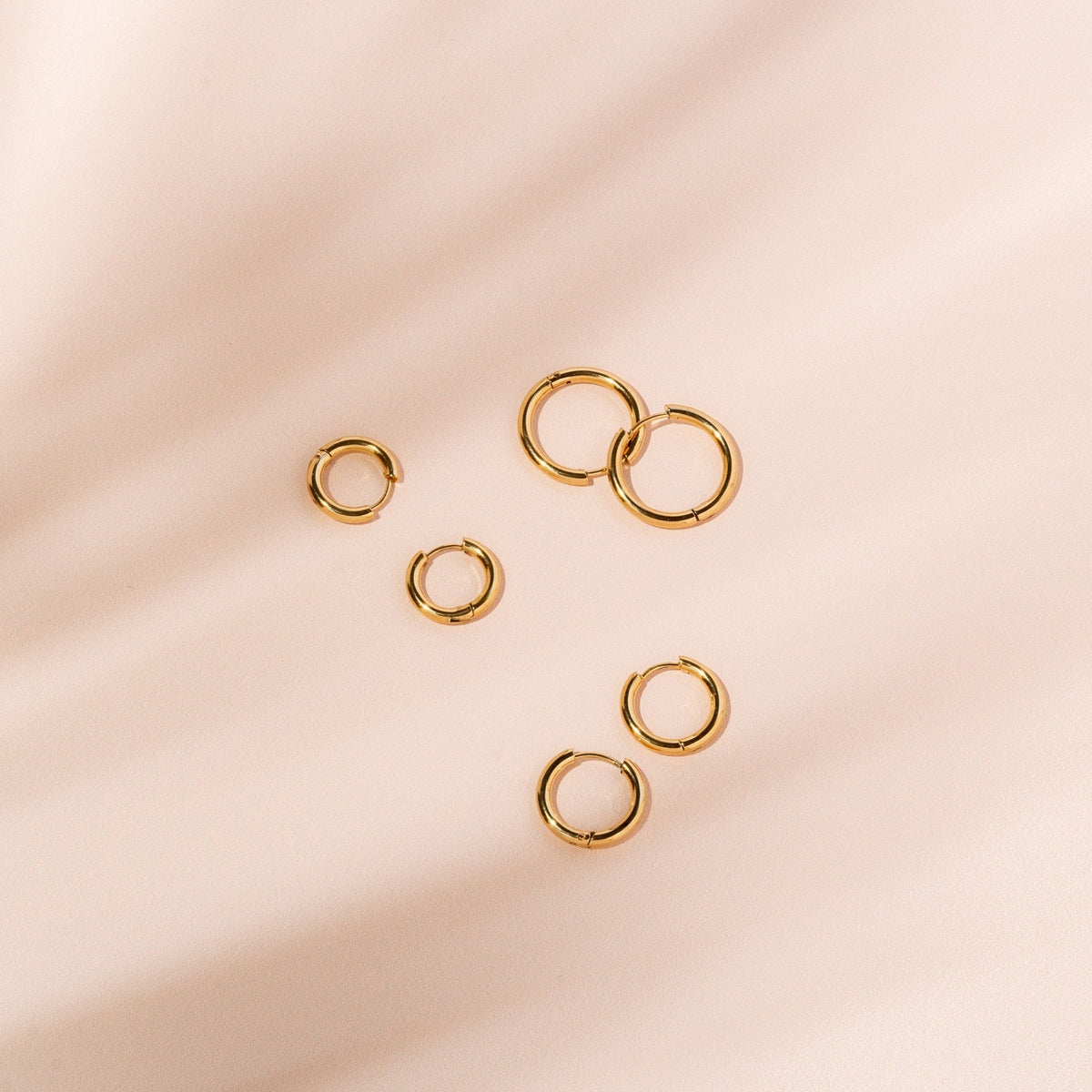 Bruce & Co Classic Plain Hoop Earrings, 14–21 mm