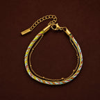 Bruce & Co Rio – Colorful Enamel Layered Bracelet, 16 cm