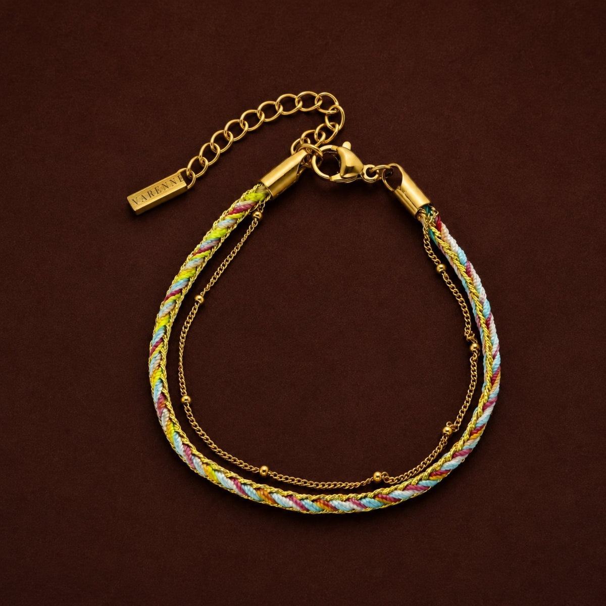 Bruce & Co Rio – Colorful Enamel Layered Bracelet, 16 cm