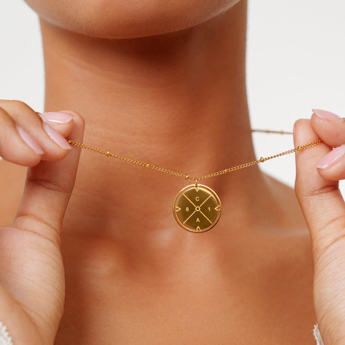 Bruce & Co Compass Necklace