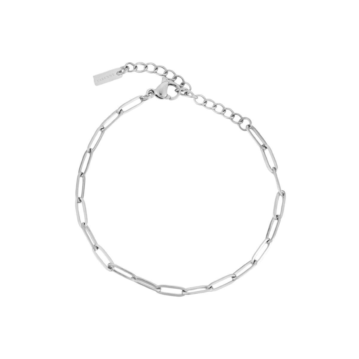 Bruce & Co Cozumel – Paperclip Chain Bracelet, 3 mm × 16 cm