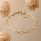 Bruce & Co Cozumel – Paperclip Chain Bracelet, 3 mm × 16 cm