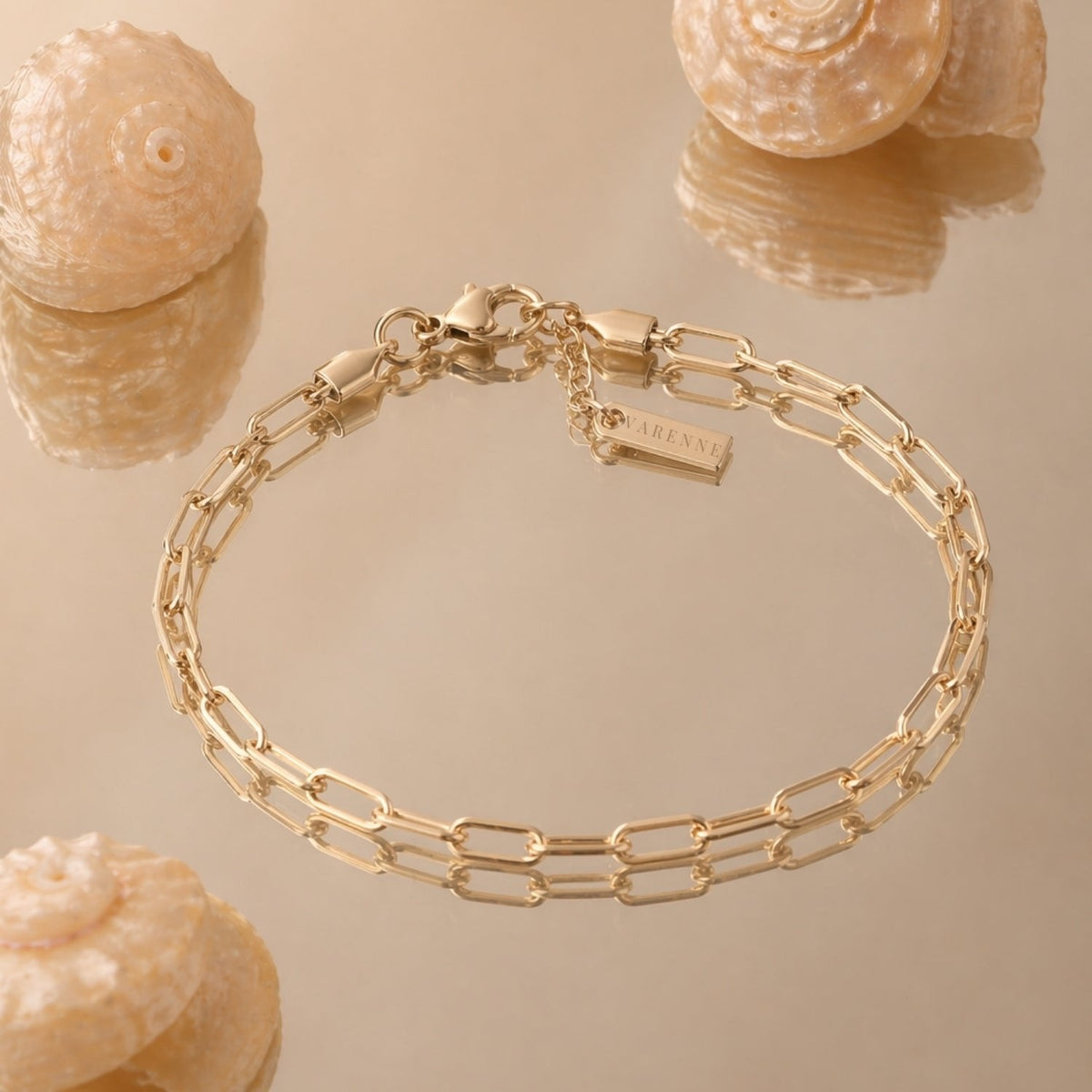 Bruce & Co Cozumel – Paperclip Chain Bracelet, 3 mm × 16 cm