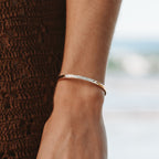 Bruce & Co Hammered Open Cuff Bracelet, 4.4 mm, Steel